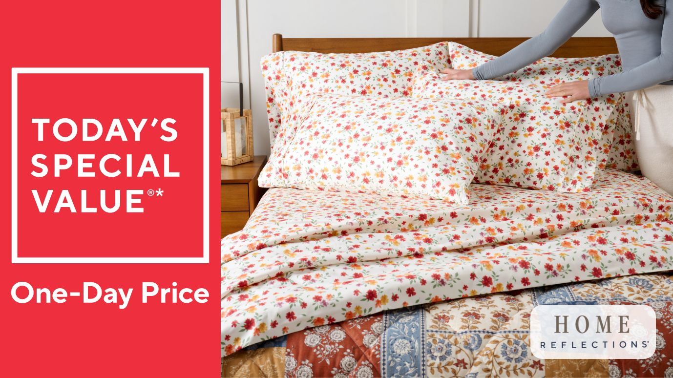 Home Reflection 1200TC Cotton Blend Sheet Set with Extra Cases