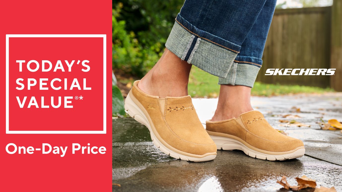 Skechers Easy Going Water-Repellent Studded Suede Clogs
