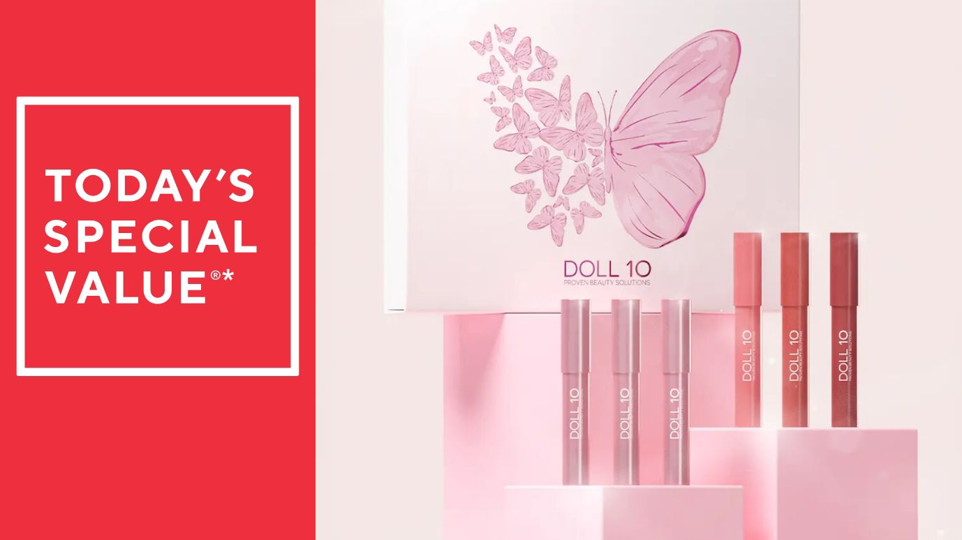Doll 10 Shades of Possibility 6pc Lip Crayon Boxed Set
