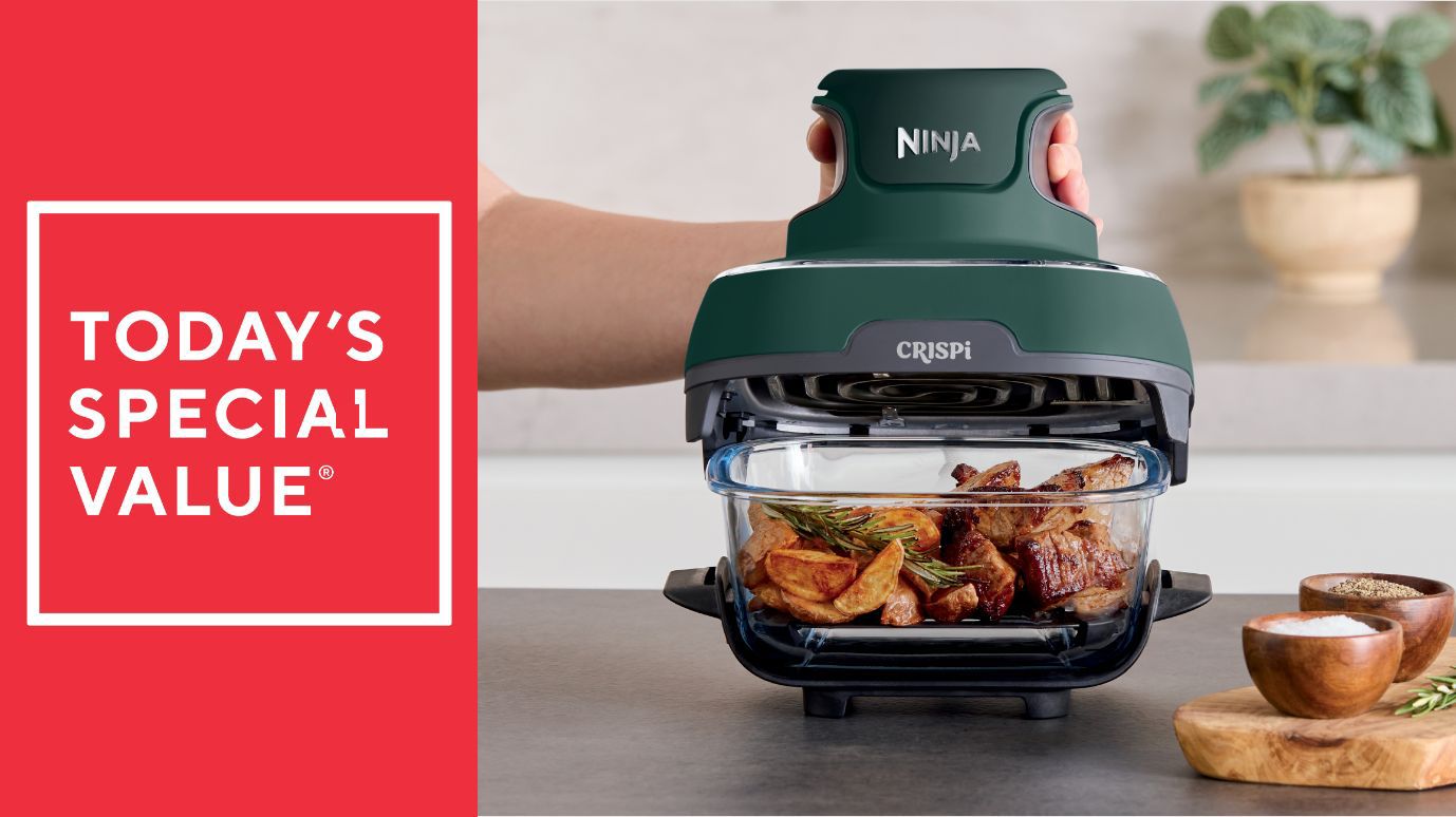 Ninja Crispi 4-in-1 Portable Glass Air Fryer Cooking System w/3 Containers