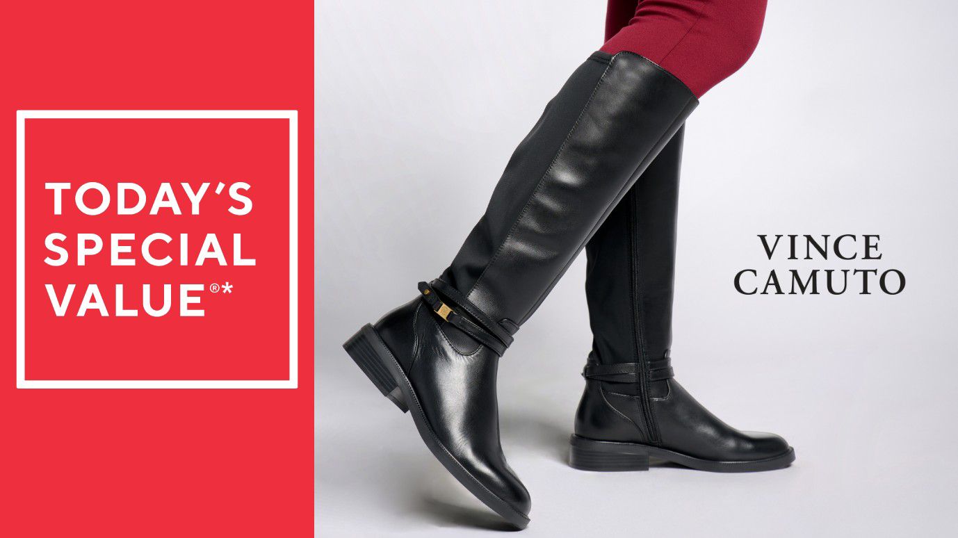 Vince Camuto Water-Repellent Leather or Suede Tall Boot - Amabel
