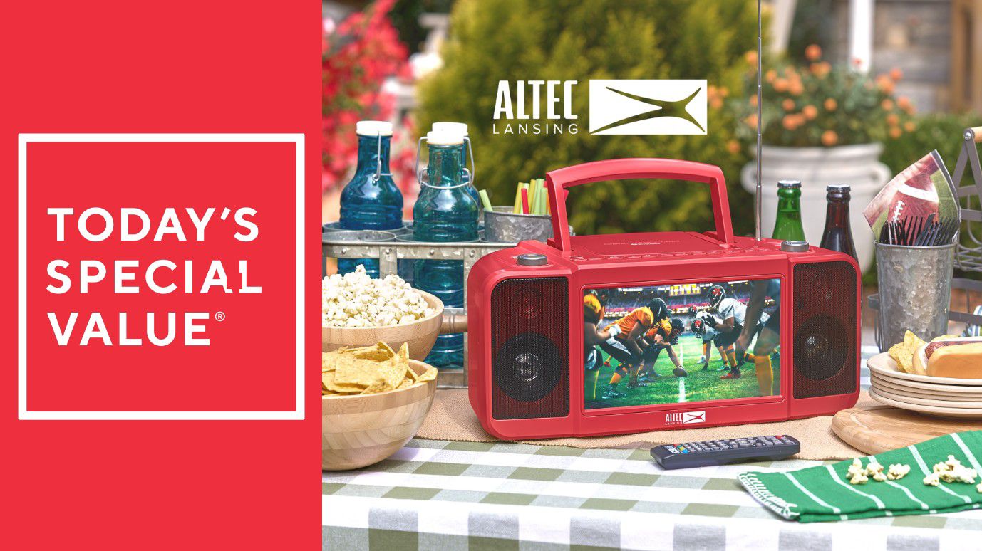 Altec Lansing 10" TV Streaming Boombox with CD, DVD & Radio