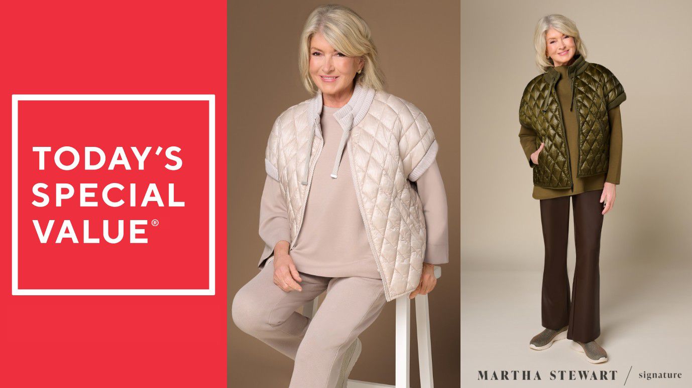 Martha Stewart Signature Diamond Quilted Short-Sleeve Jacket