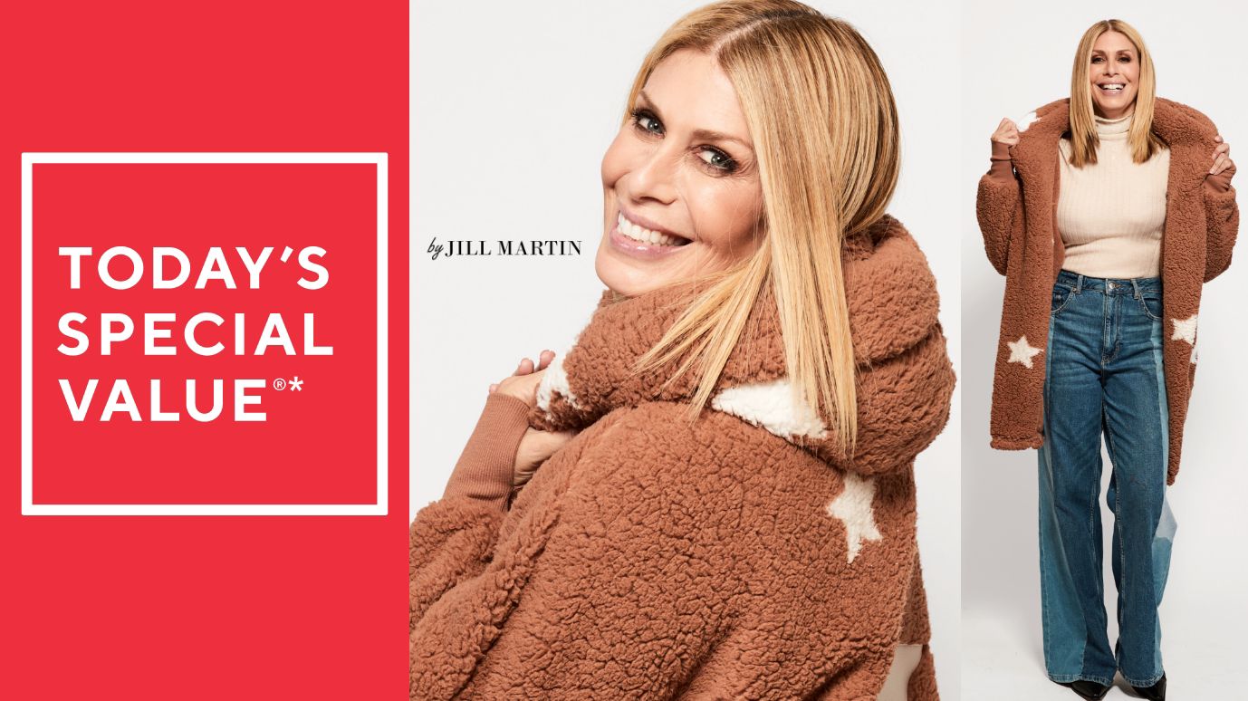By Jill Martin Sherpa Embroidered Hooded Lounger