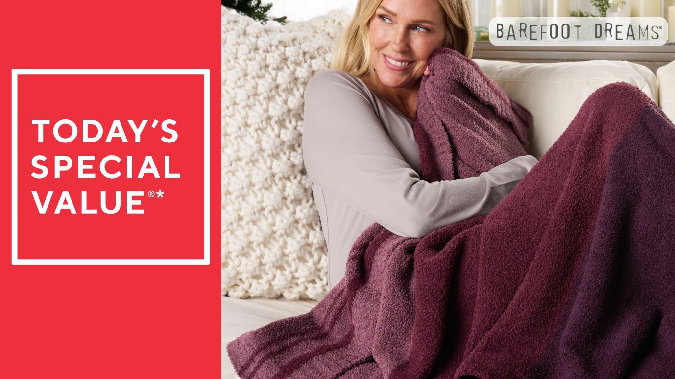 Barefoot Dreams CozyChic 45x60 Tri-Color or Solid Blanket