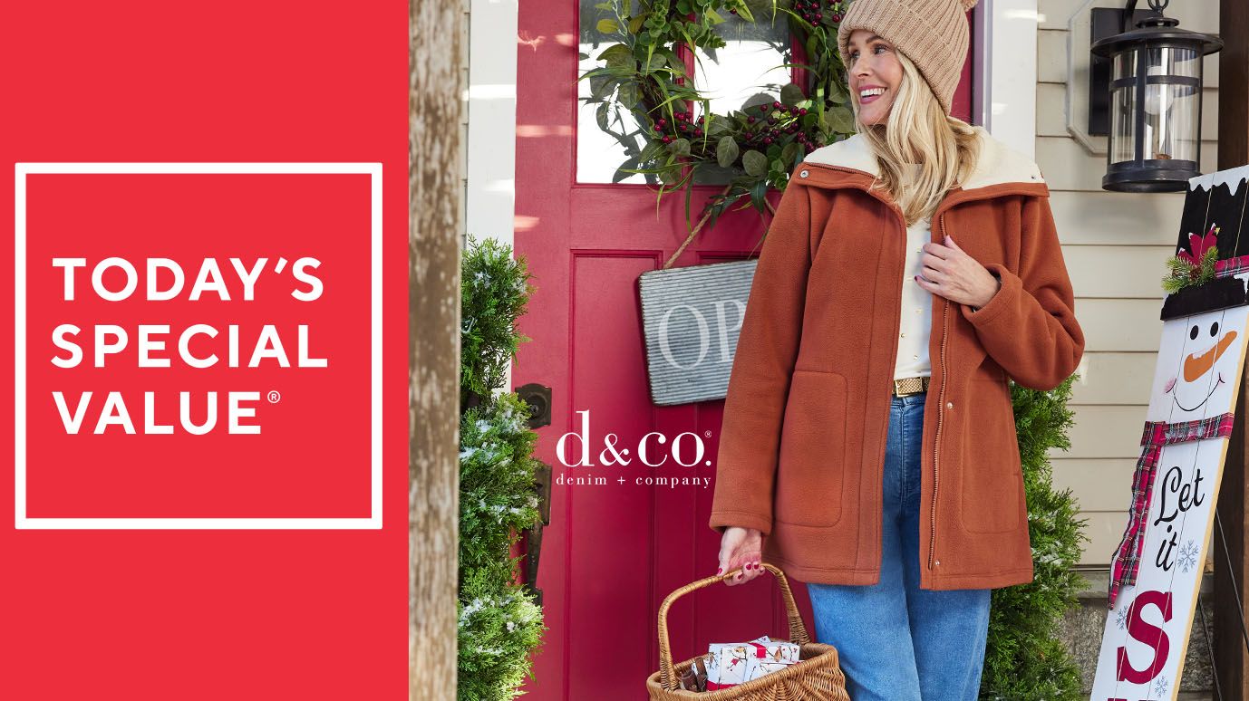 Denim & Co. Fleece Bonded Sherpa Jacket with 2-Way Zip