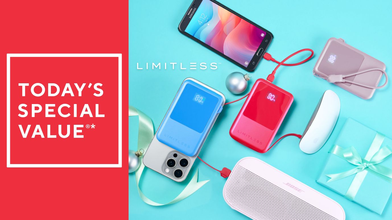 Limitless 10,000mAh Power Bank w/ Built in Cables & 15W Magnetic Charge