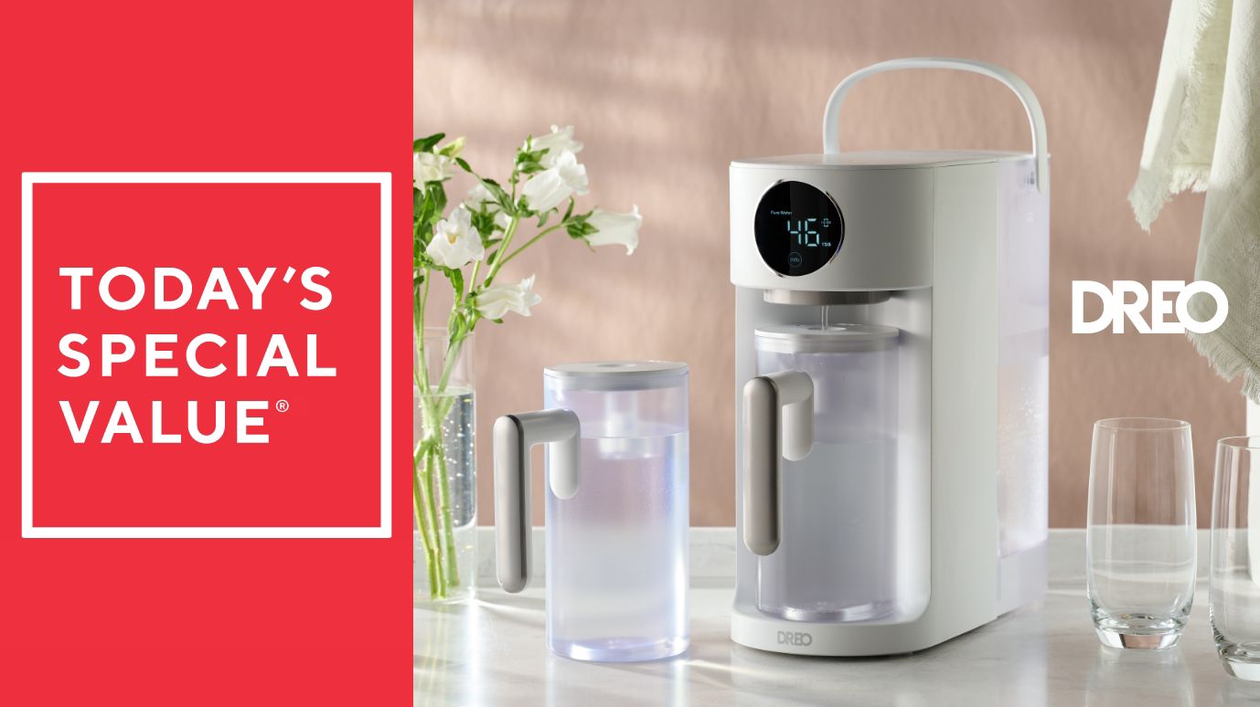 DREO Reverse Osmosis 1.3-Gal Water Filter System w/ 2 Pitchers