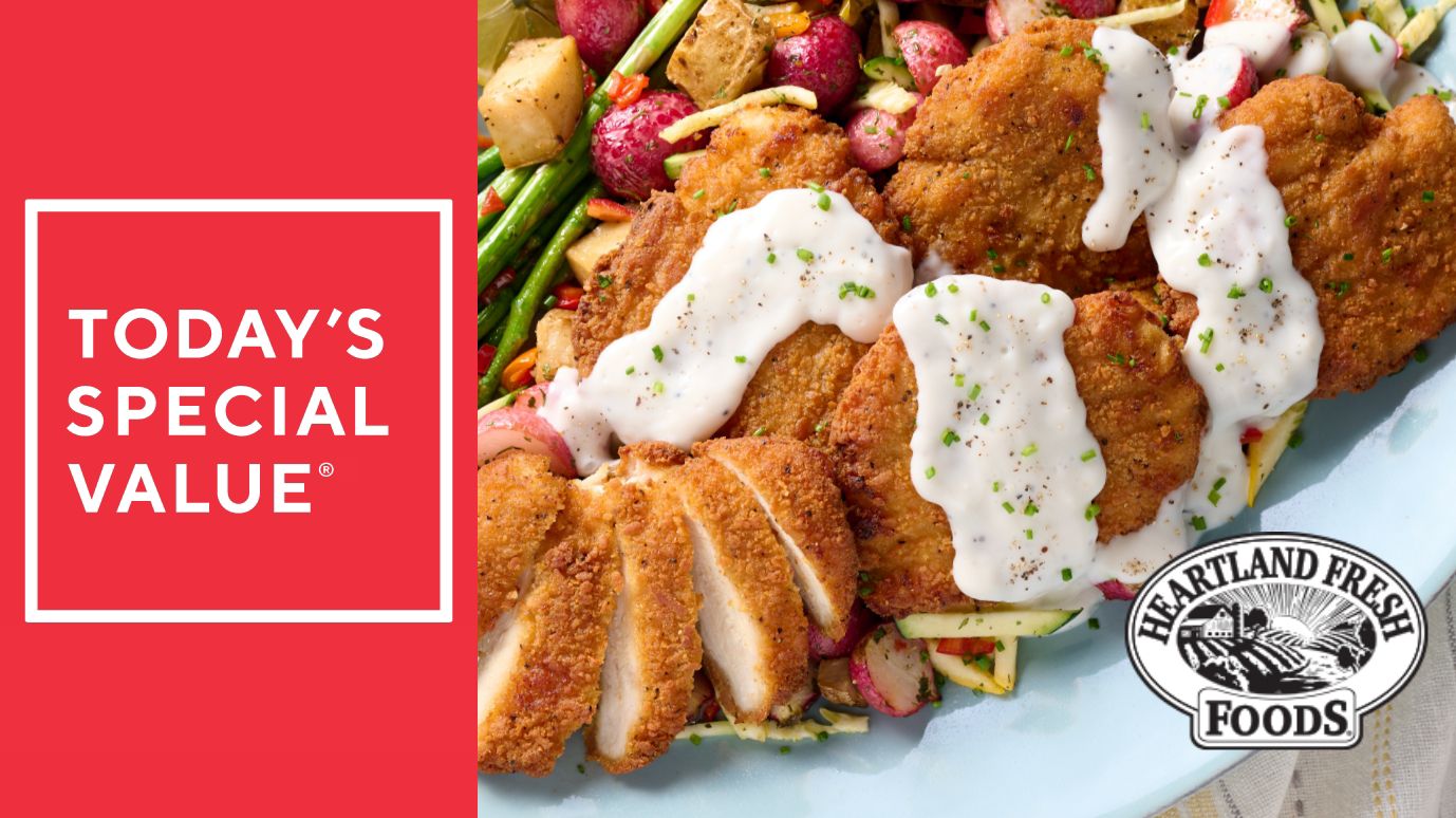 Heartland Fresh (9) or (18) 5oz Original or Tater-Crusted Fried Chicken