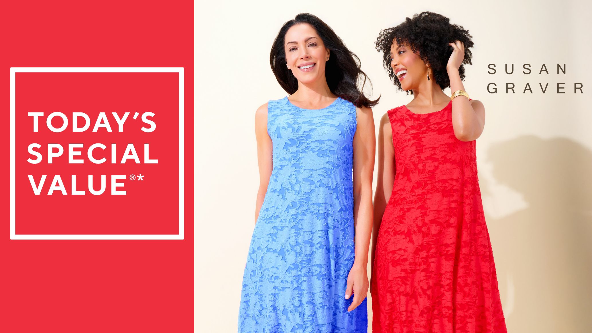 Susan Graver Burnout Knit Sleeveless A-Line Dress