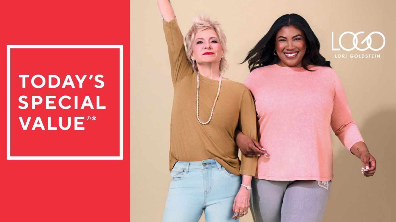 LOGO Principles by Lori Goldstein Stitch Detail 3/4 Sleeve Top