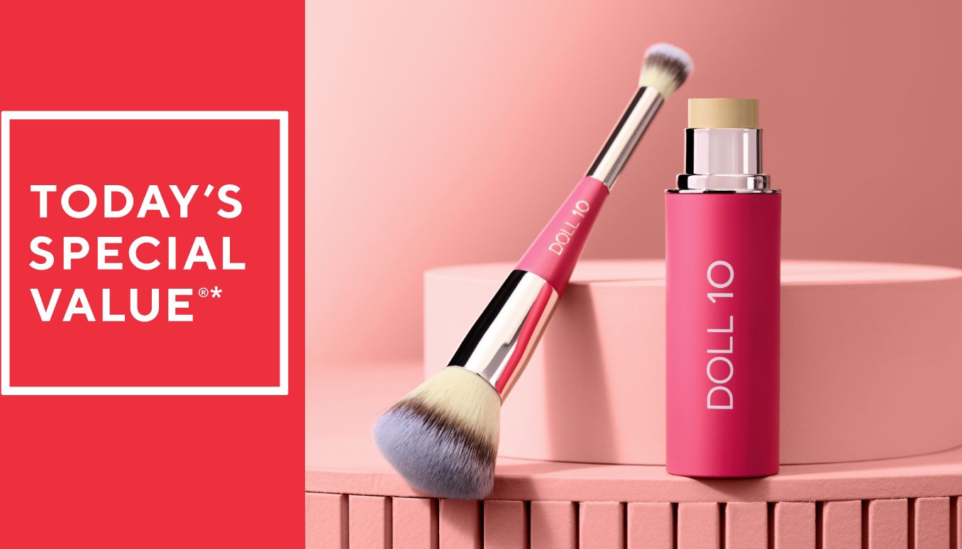 Doll 10 Peptide Blur Stick Foundation with Brush