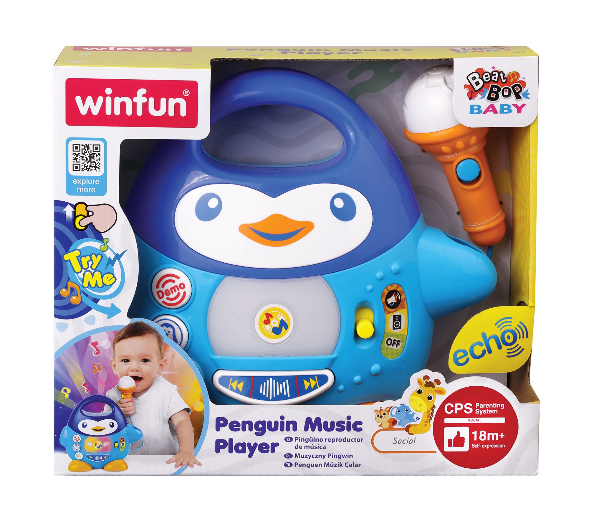 Winfun Penguin Music Player with Microphone