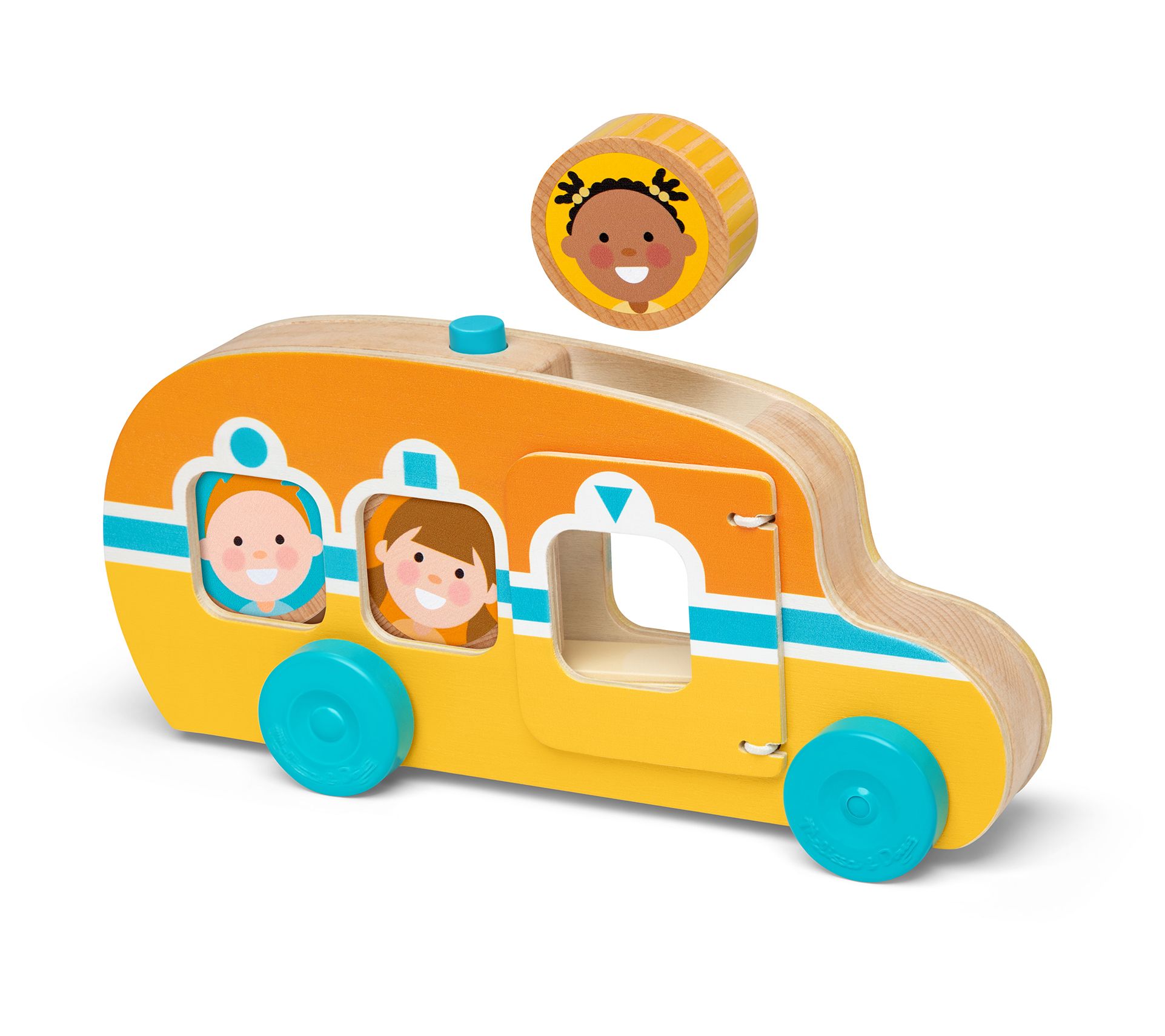 Melissa & Doug GO Tots Roll & Ride Bus Toy