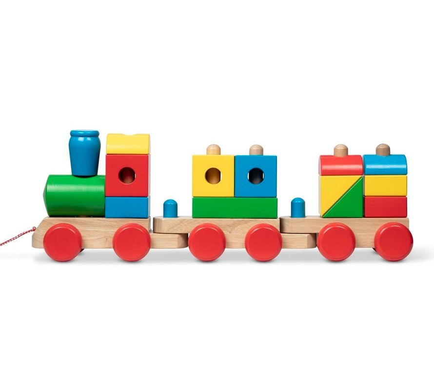 Melissa & Doug Wooden Jumbo Stacking Train Clas ic