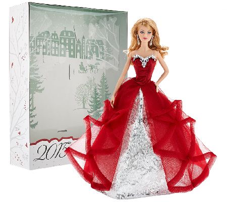 2015 Holiday Barbie Doll By: Mattel - Page 1 — QVC.com