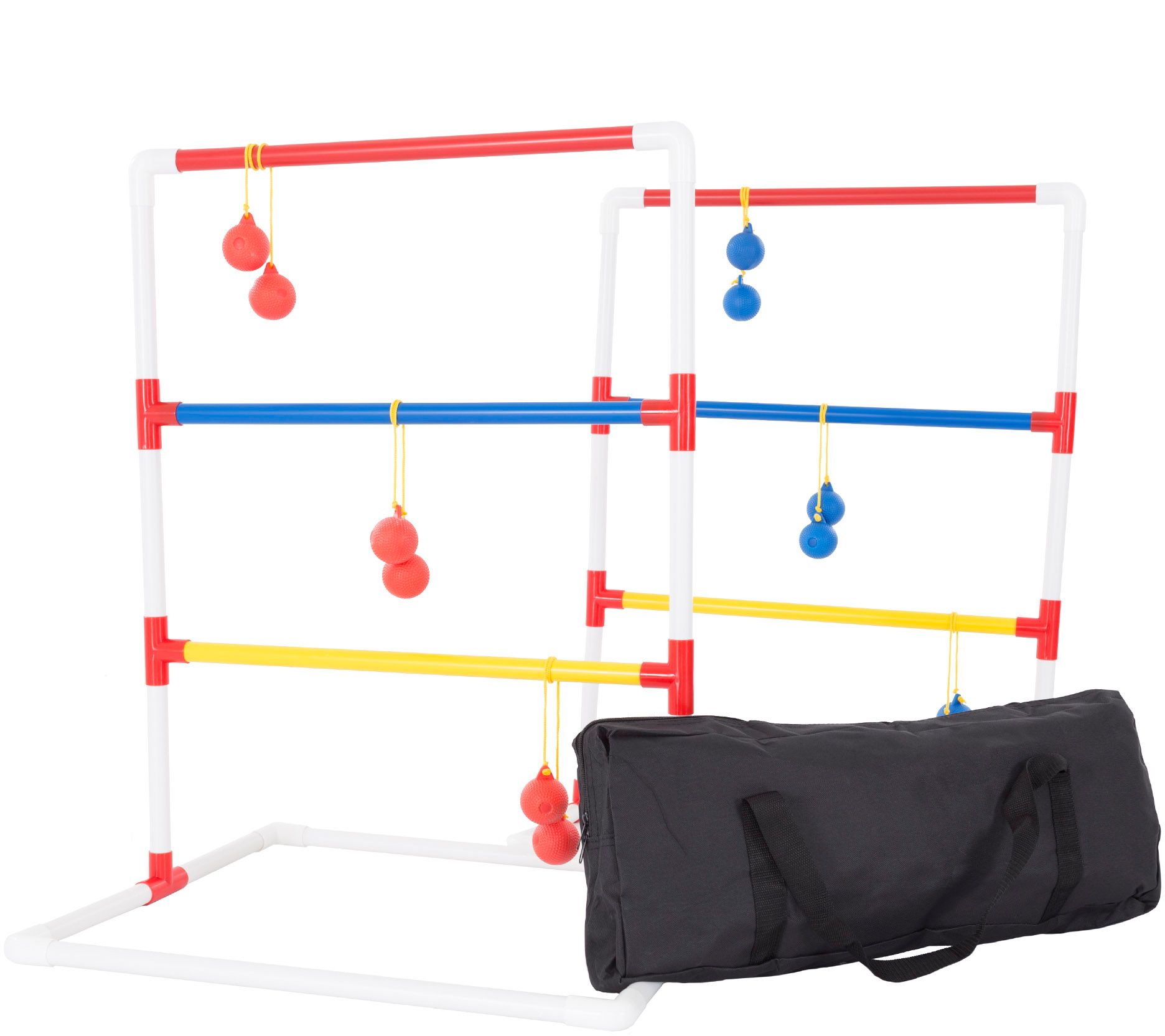 Hey! Play! Ladder Toss Outdoor Game Set with Carrying Case