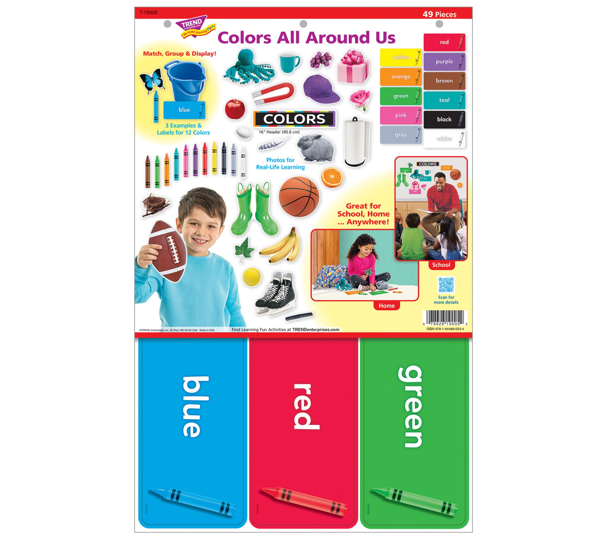 Trend Enterprises Wipe Off Learning Set - Color s All Around Us
