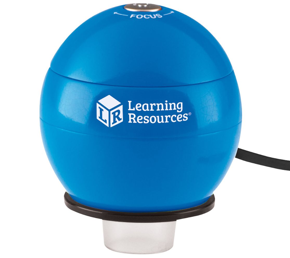 Learning Resources Zoomy 2.0 Blue Handheld Digi tal Microscope