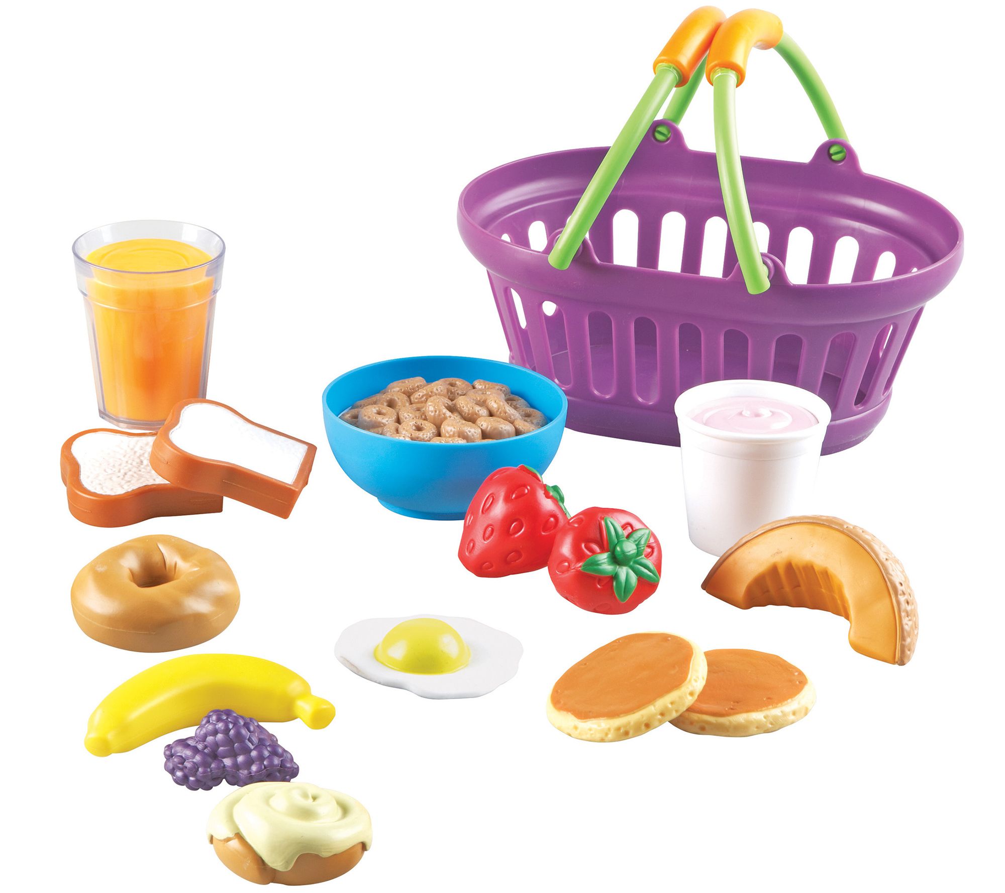 Learning Resources New Sprouts 16-Piece Breakfa st Basket Set