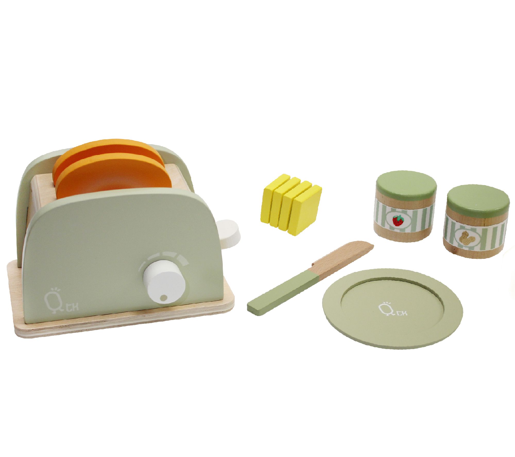 Teamson Kids - Little Chef Toaster accessories reen- 11 pcs