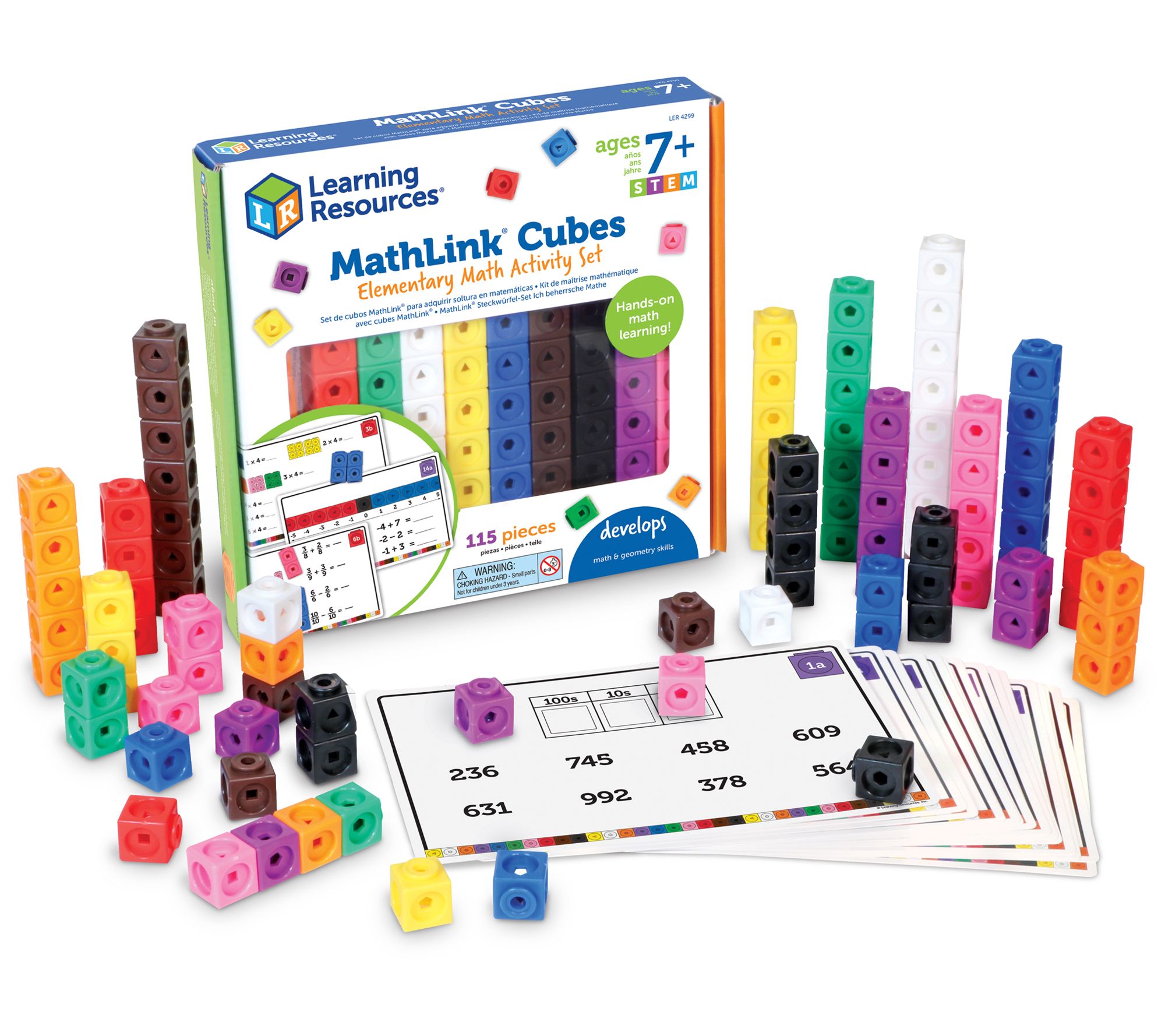Learning Resources Mathlink Cubes Elementary Ma th Set