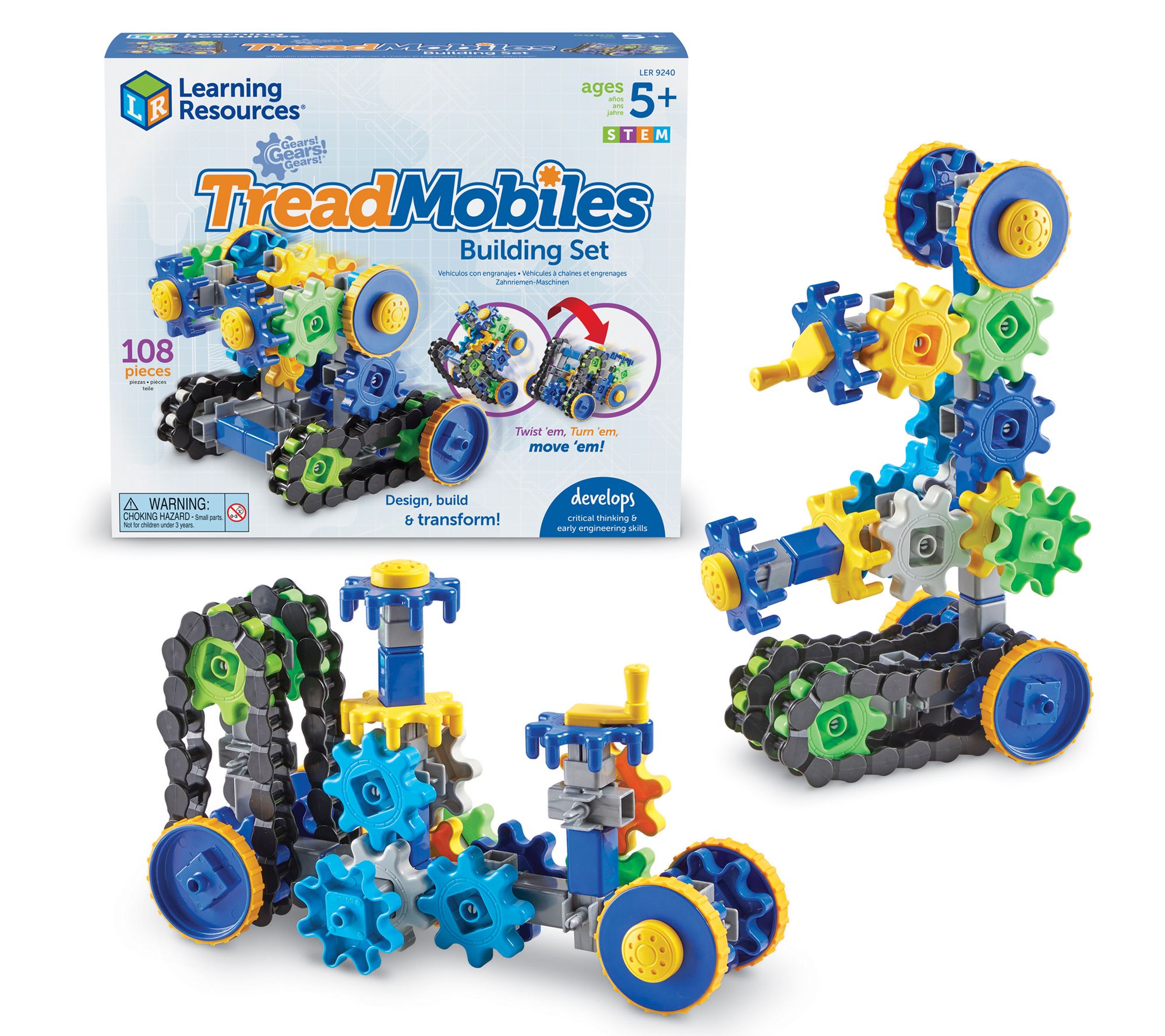 Learning Resources Gears] Treadmobiles Building Set