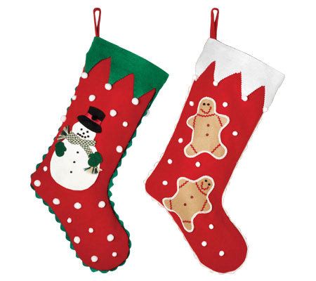 Set of 2 Christmas Stockings Craft Kits — QVC.com