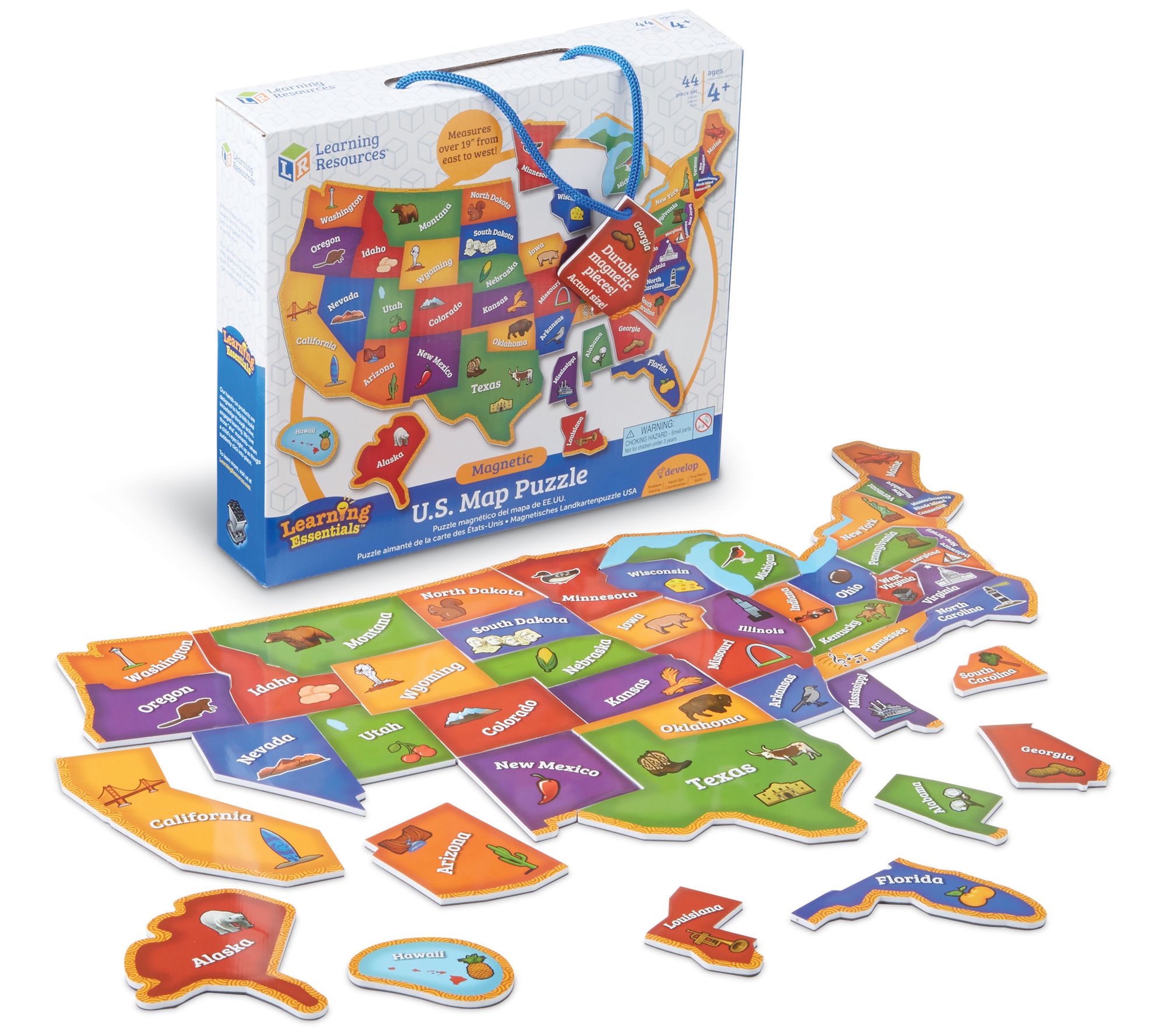 Learning Resources Magnetic U.S. Map Puzzle