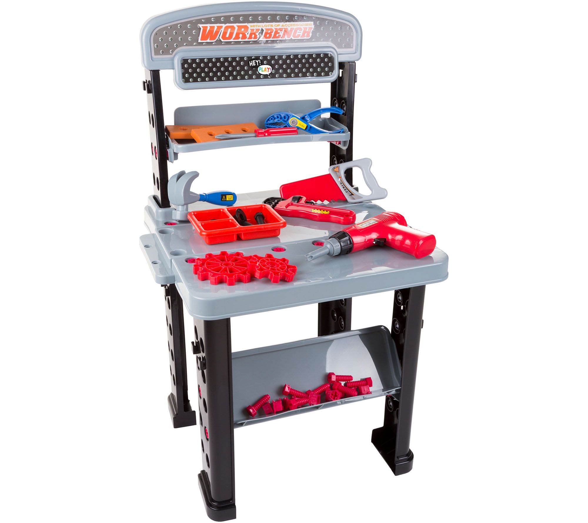 Hey! Play! Pretend Play 75-Piece Tool Set &amp; Workbench 