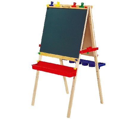 Melissa & Doug Deluxe Wooden Standing Art Easel
