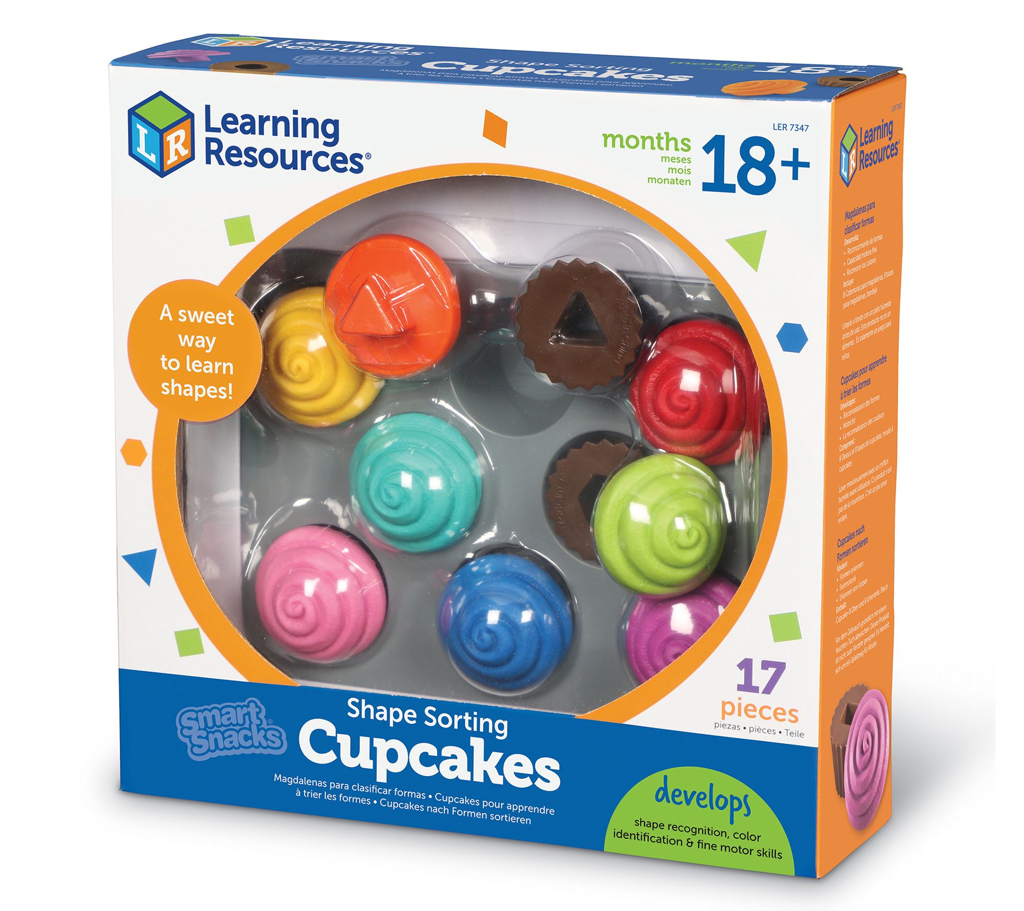 learning resources smart snacks shape sorting cupcakes