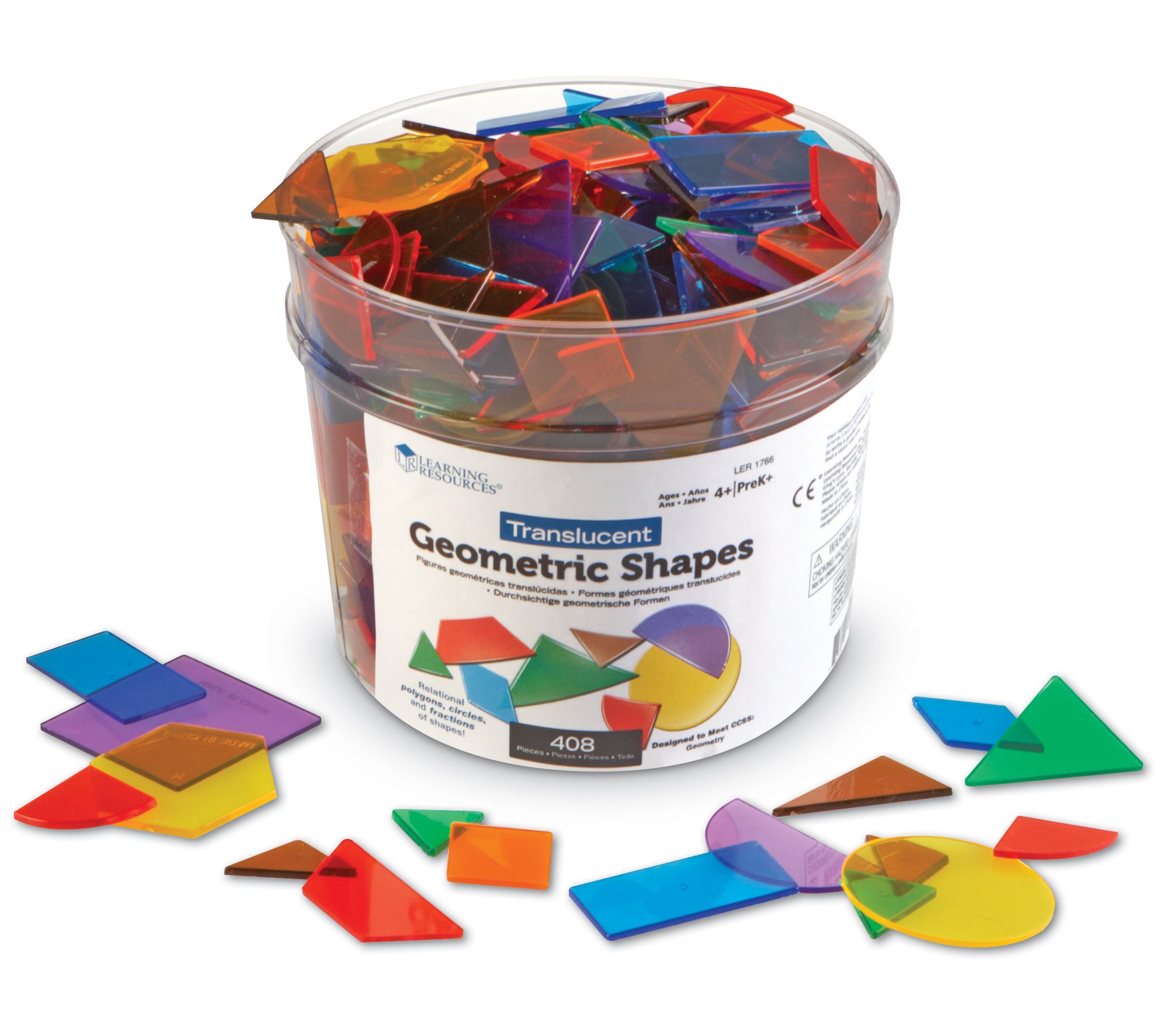 Translucent Geometric Shapes Set by Learning Re sources
