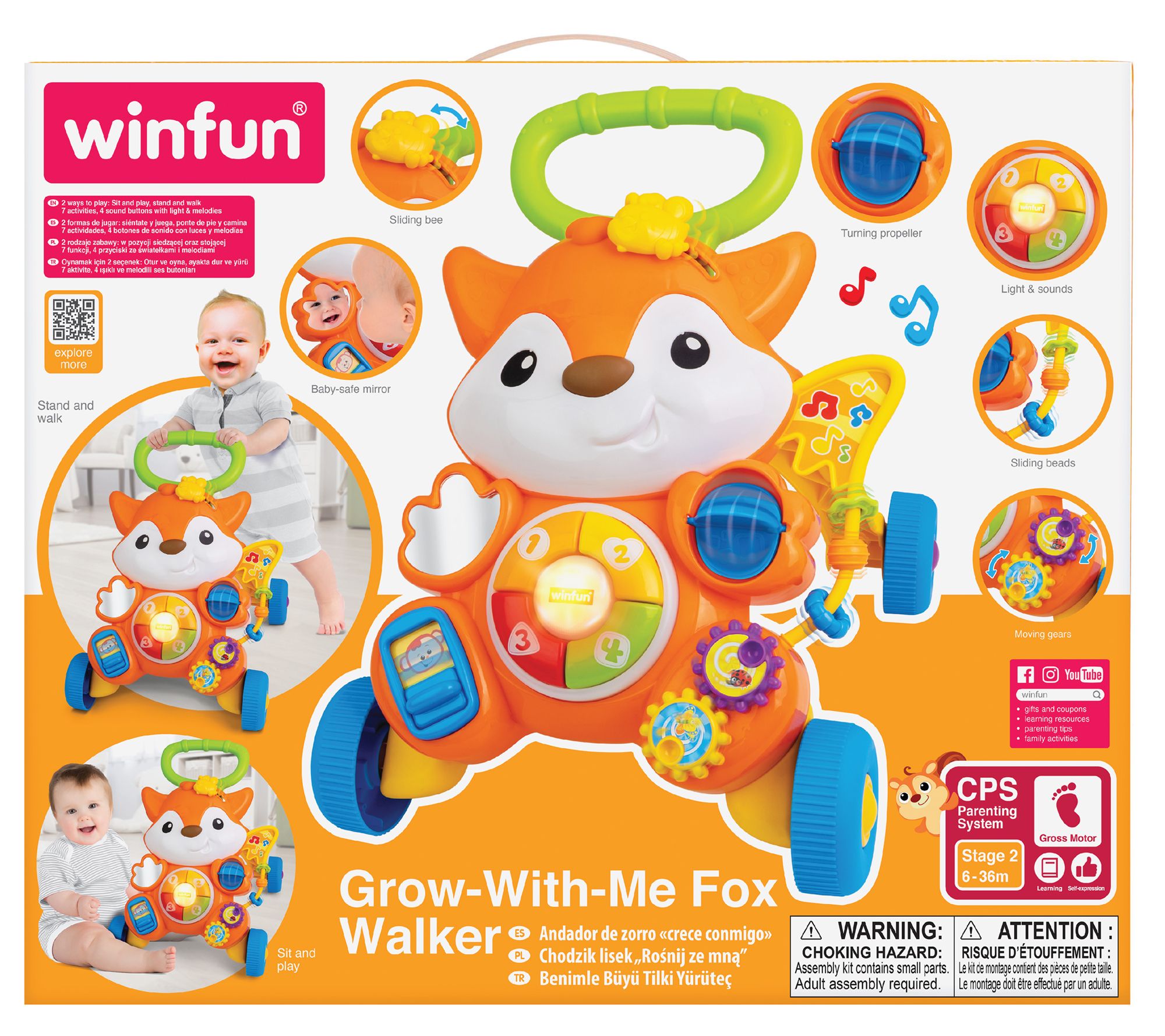 Winfun Grow With Me Fox Walker
