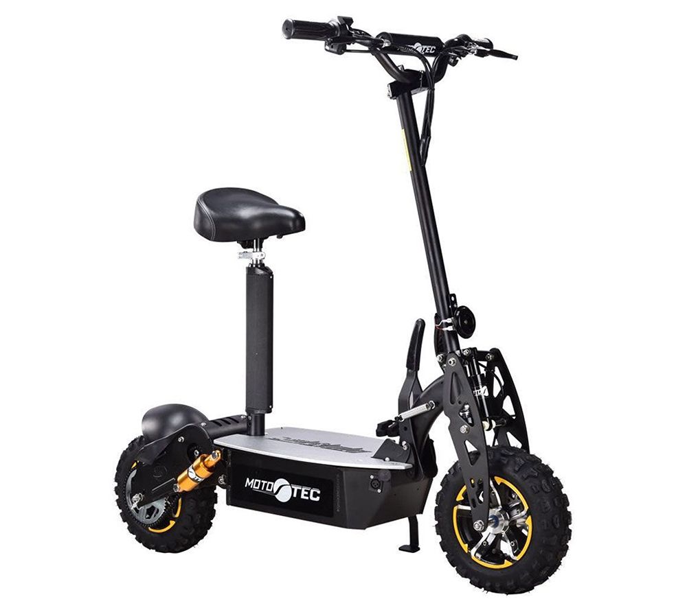MotoTec 2000w 48v Electric Scooter Black