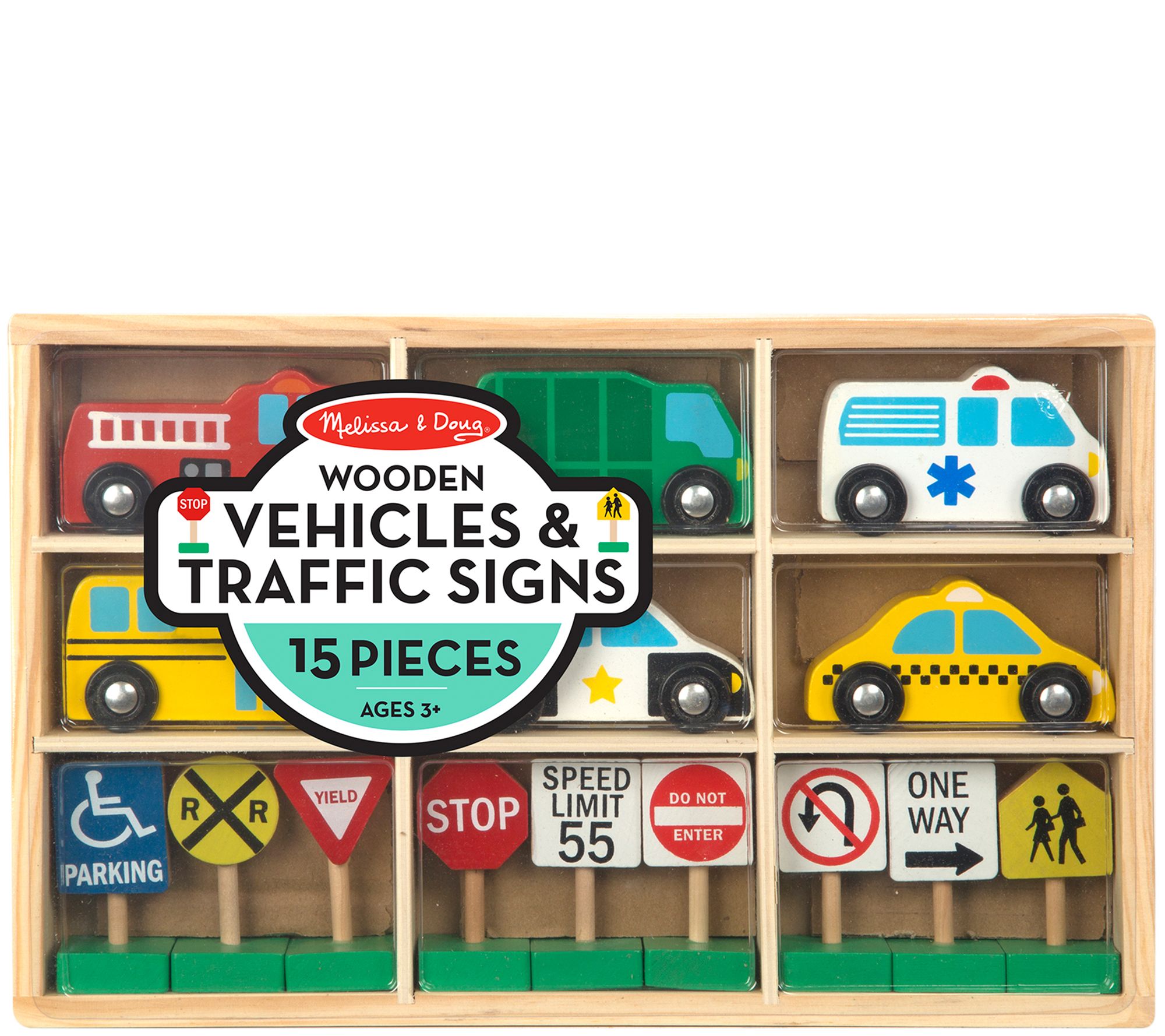 melissa and doug wooden stamp set vehicles