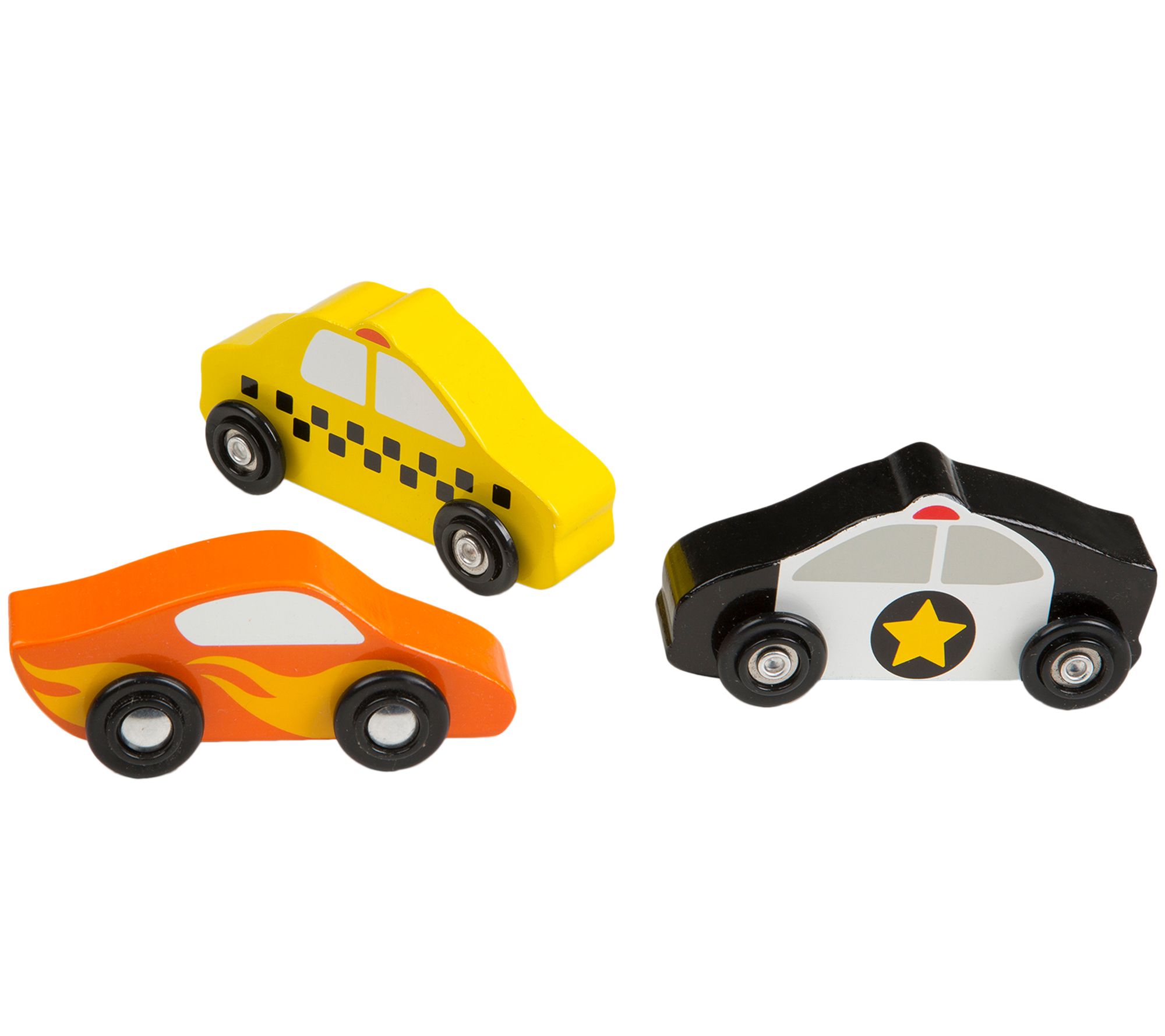 Melissa & Doug Wooden Cars Set - QVC.com