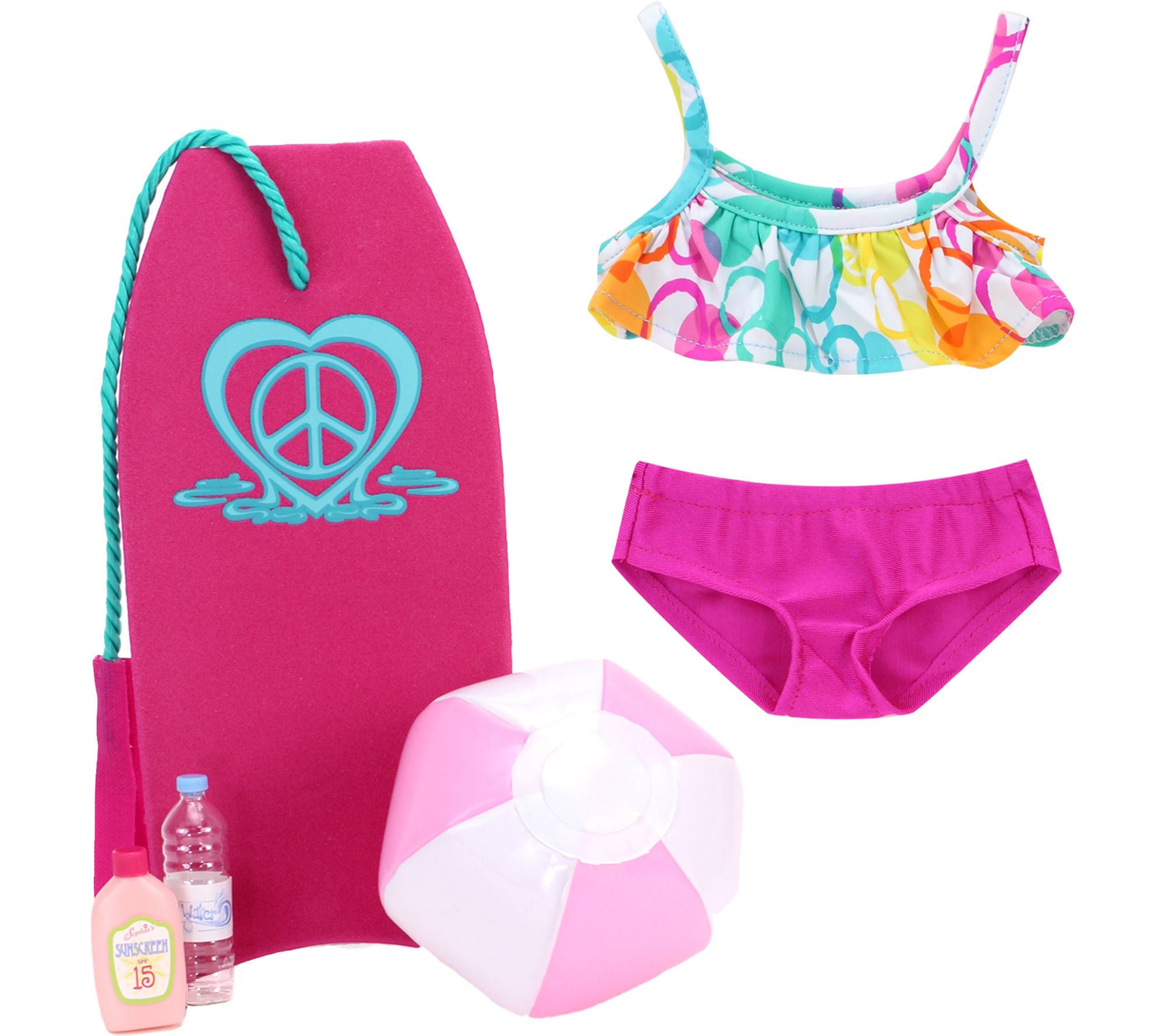 Sophia's by Teamson Kids 18" Doll Beach Day Acc ssories Set