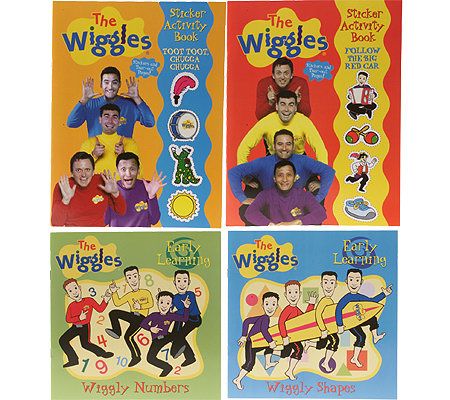 The Wiggles 13 Piece Color and Activity Books — QVC.com