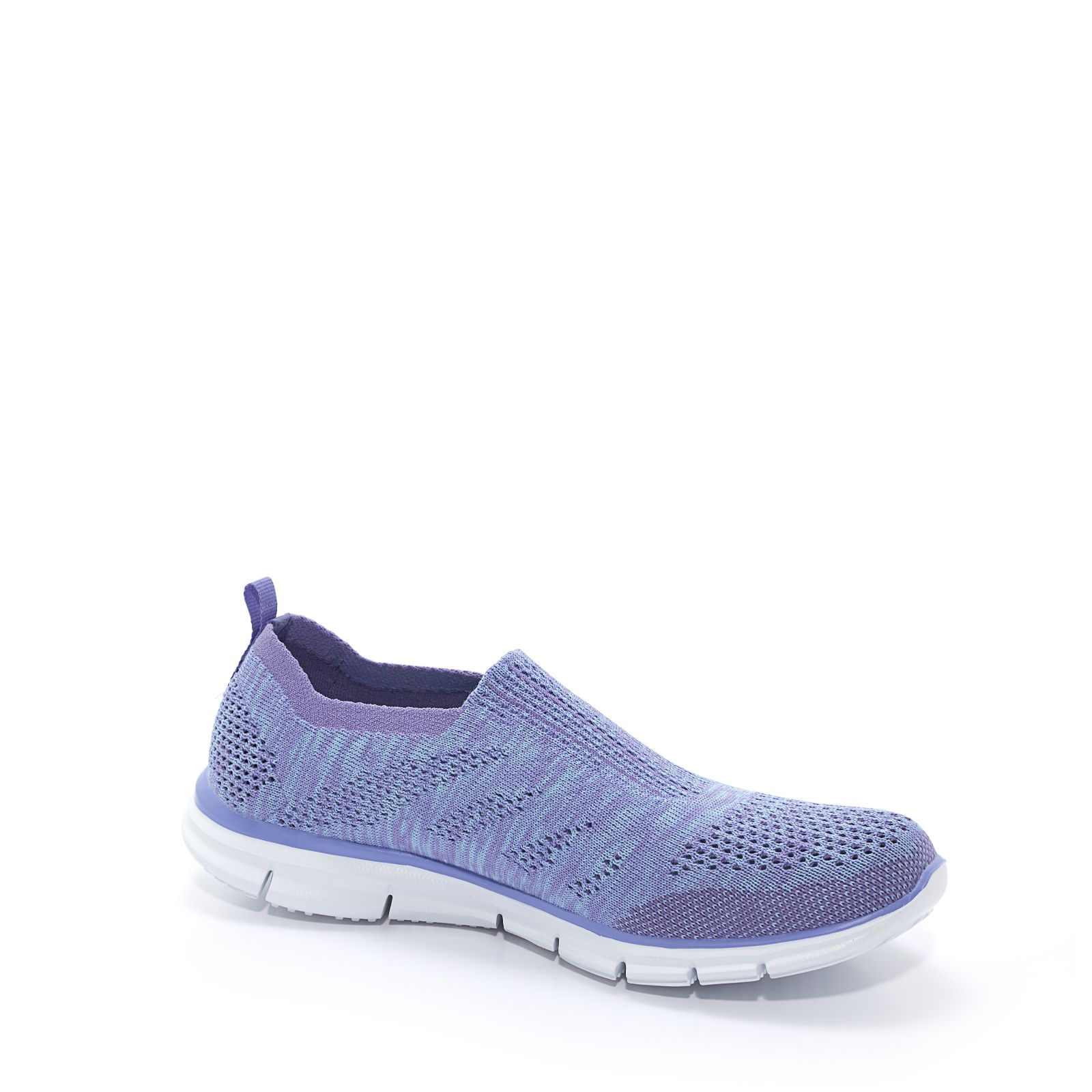 skechers stunner knit mesh slip on trainer with memory foam