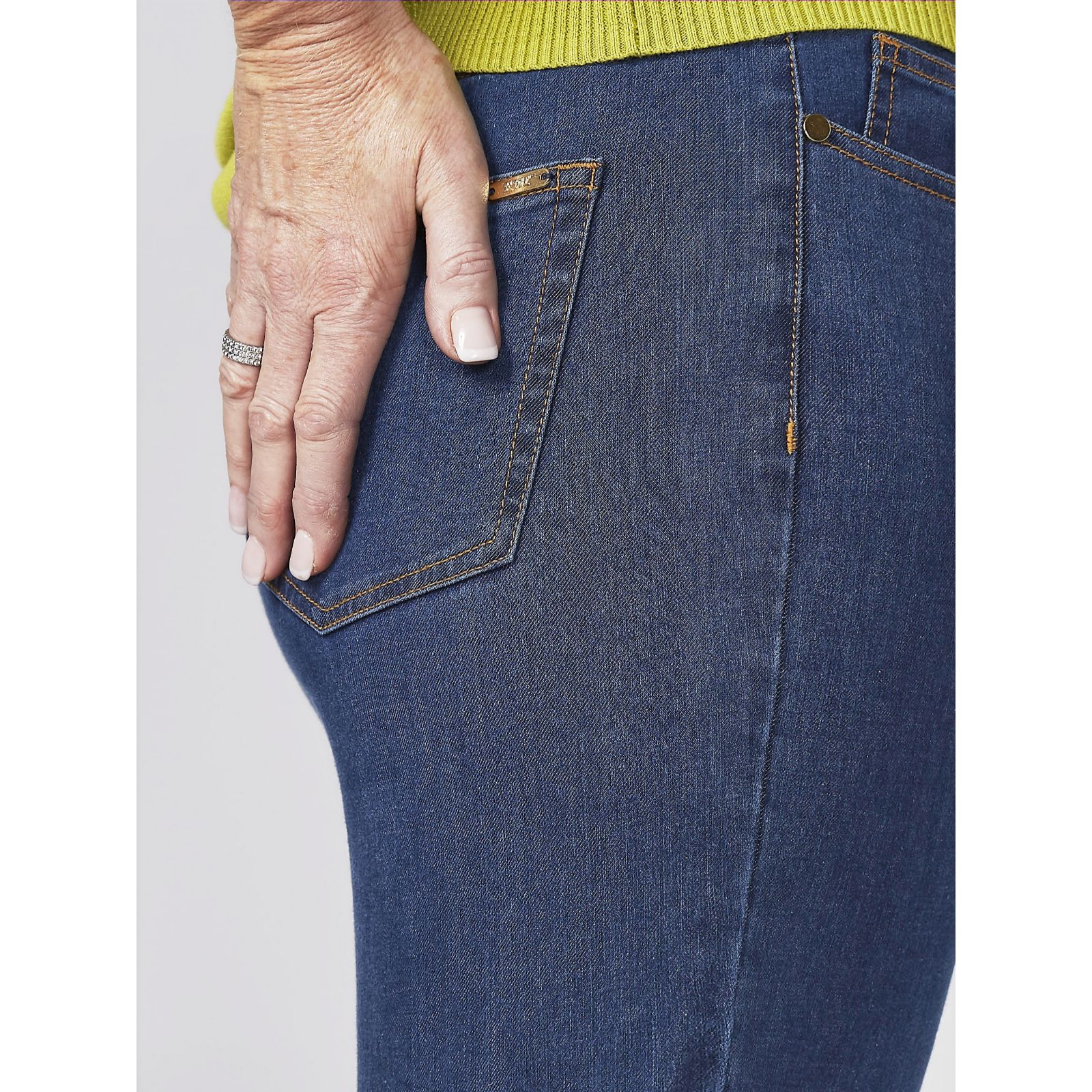 Ruth Langsford Straight Leg Jean With Pocket Detail Tall Qvc Uk