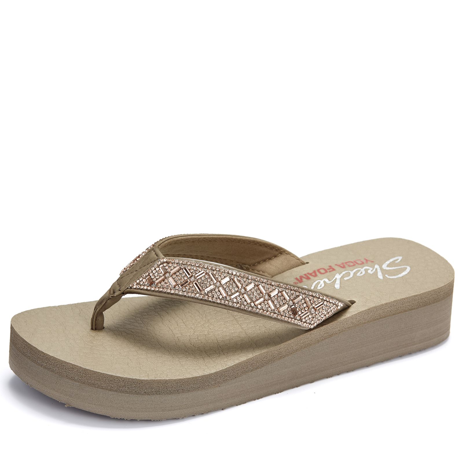 skechers yoga foam flip flops uk