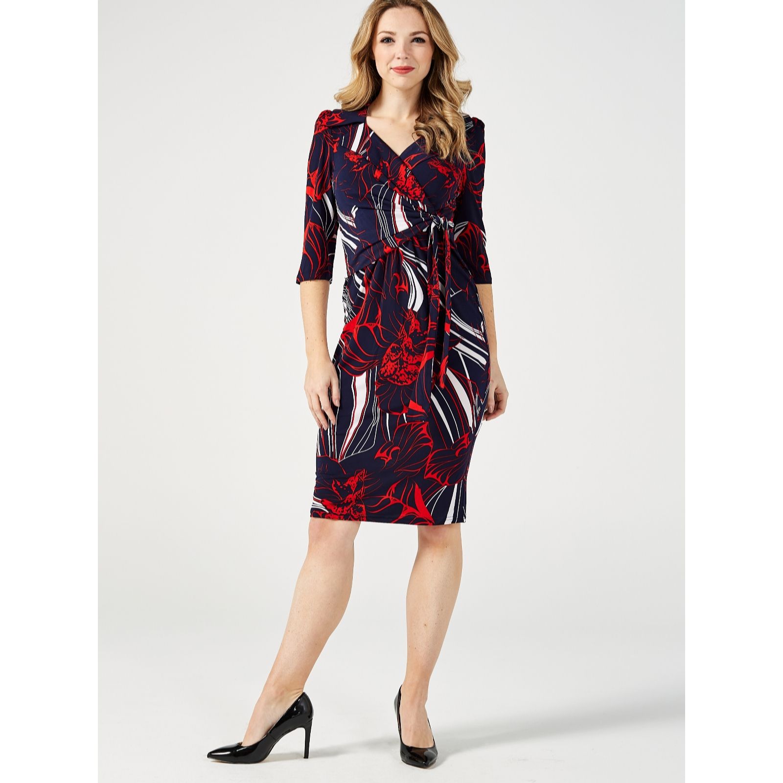 jolie moi wrap dress