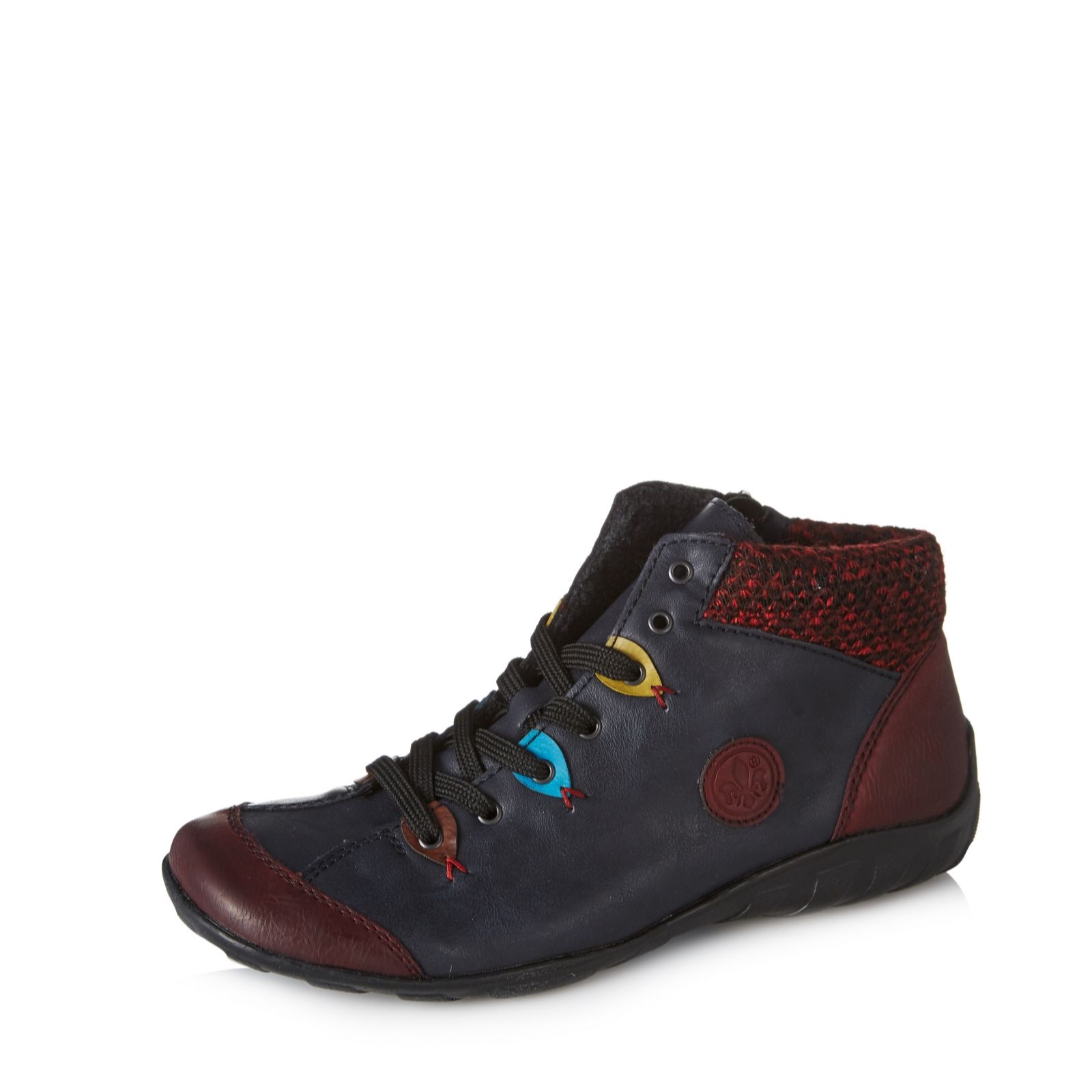 rieker lace up ankle boot