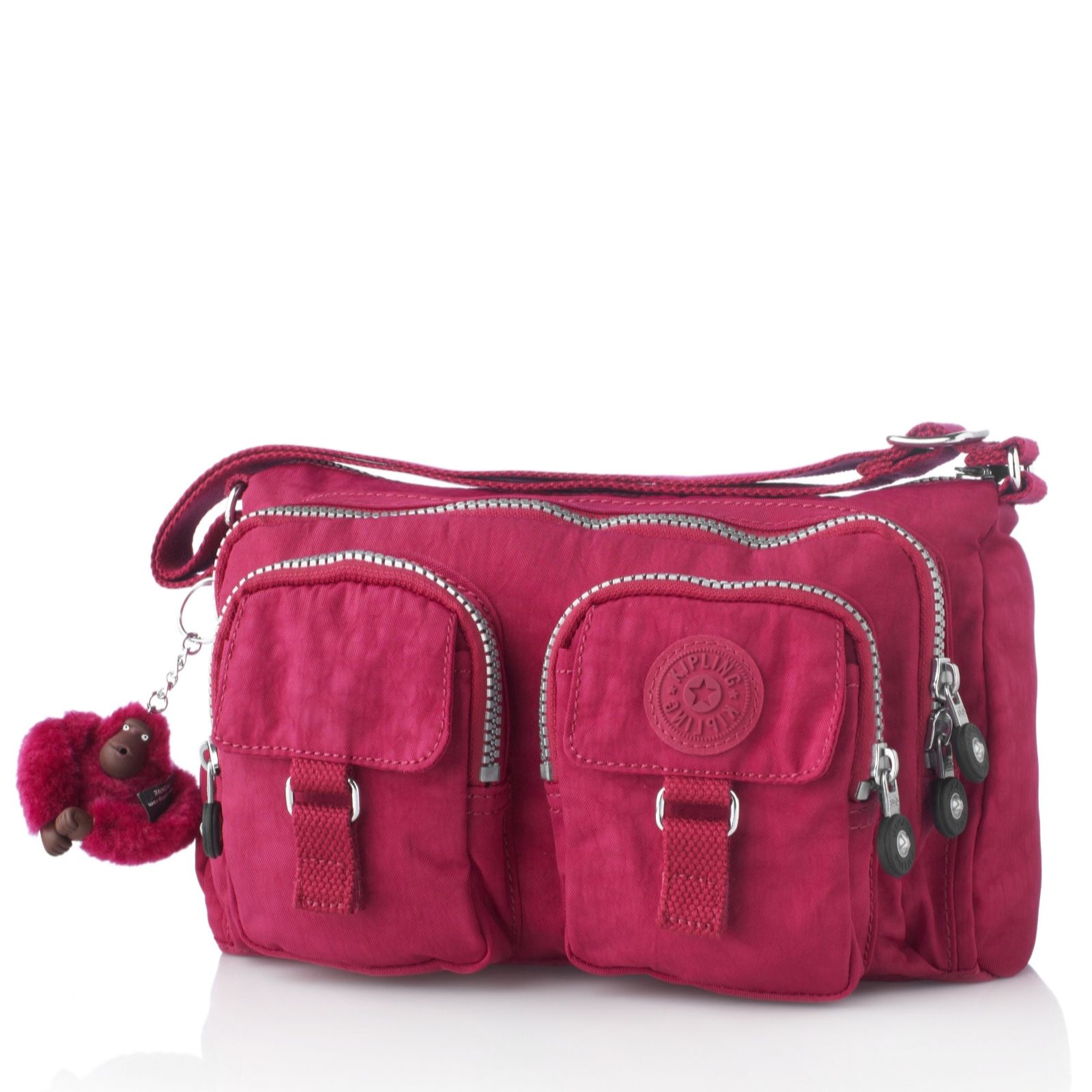 Kipling Bora Shoulder Bag with Double Front Pockets Page 1 QVC UK