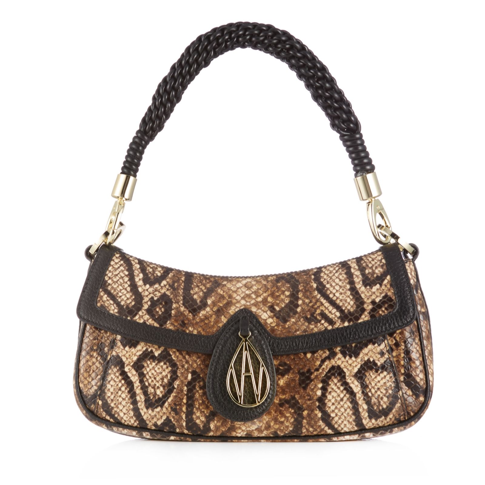 Amanda Wakeley The Jolie Medium Flap Over Shoulder Bag Qvc