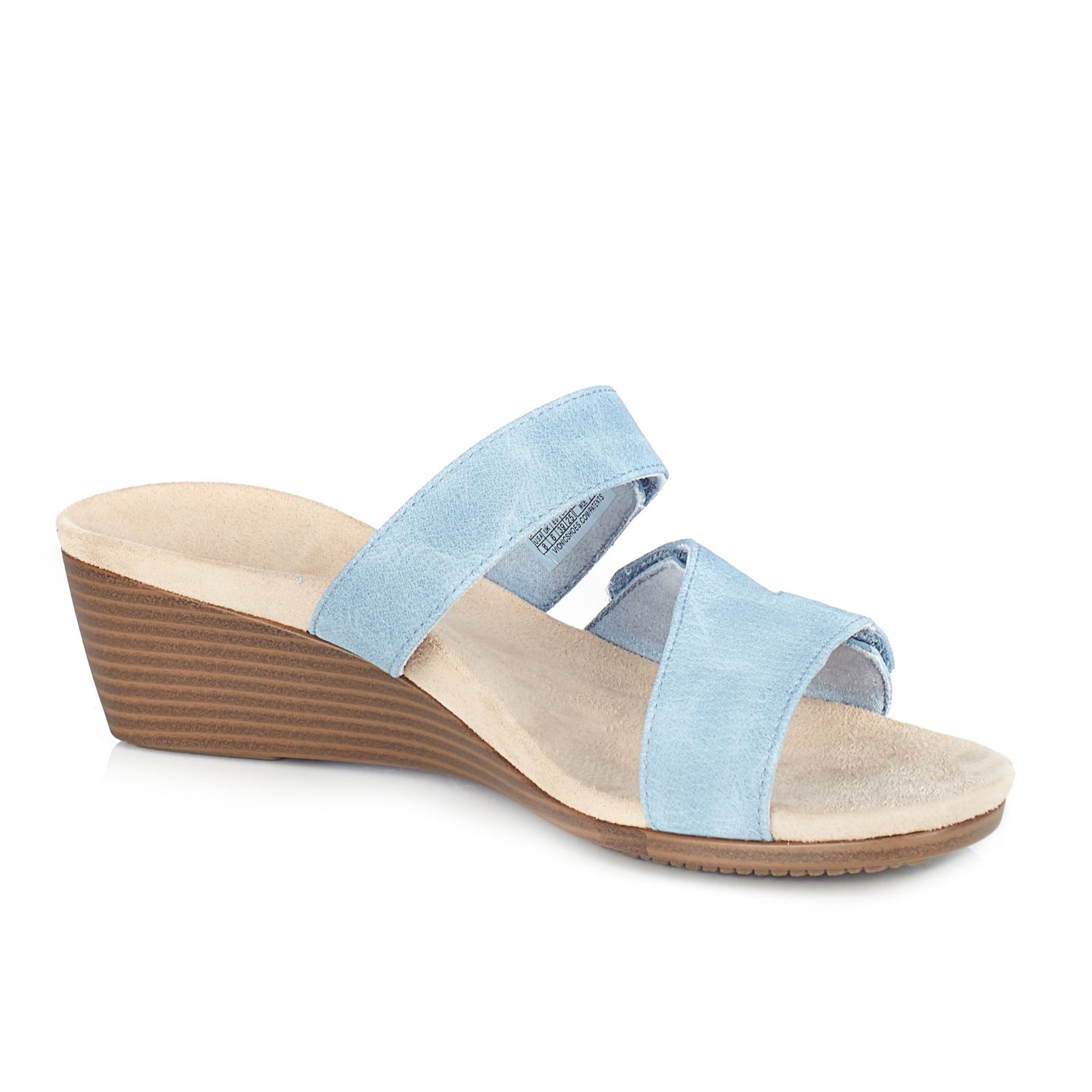 deanna leather and jute wedge