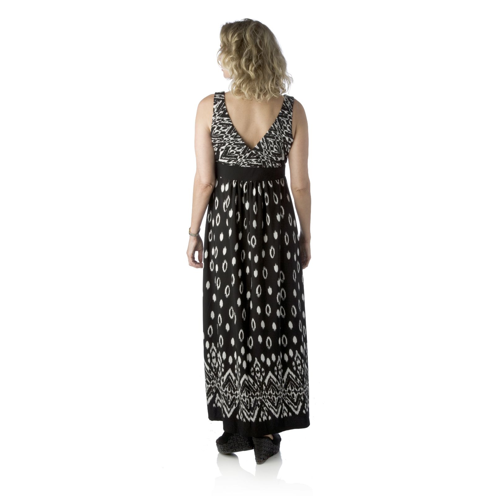 Tiana B Sleeveless V-Neck Printed Maxi Dress - Page 1 - QVC UK