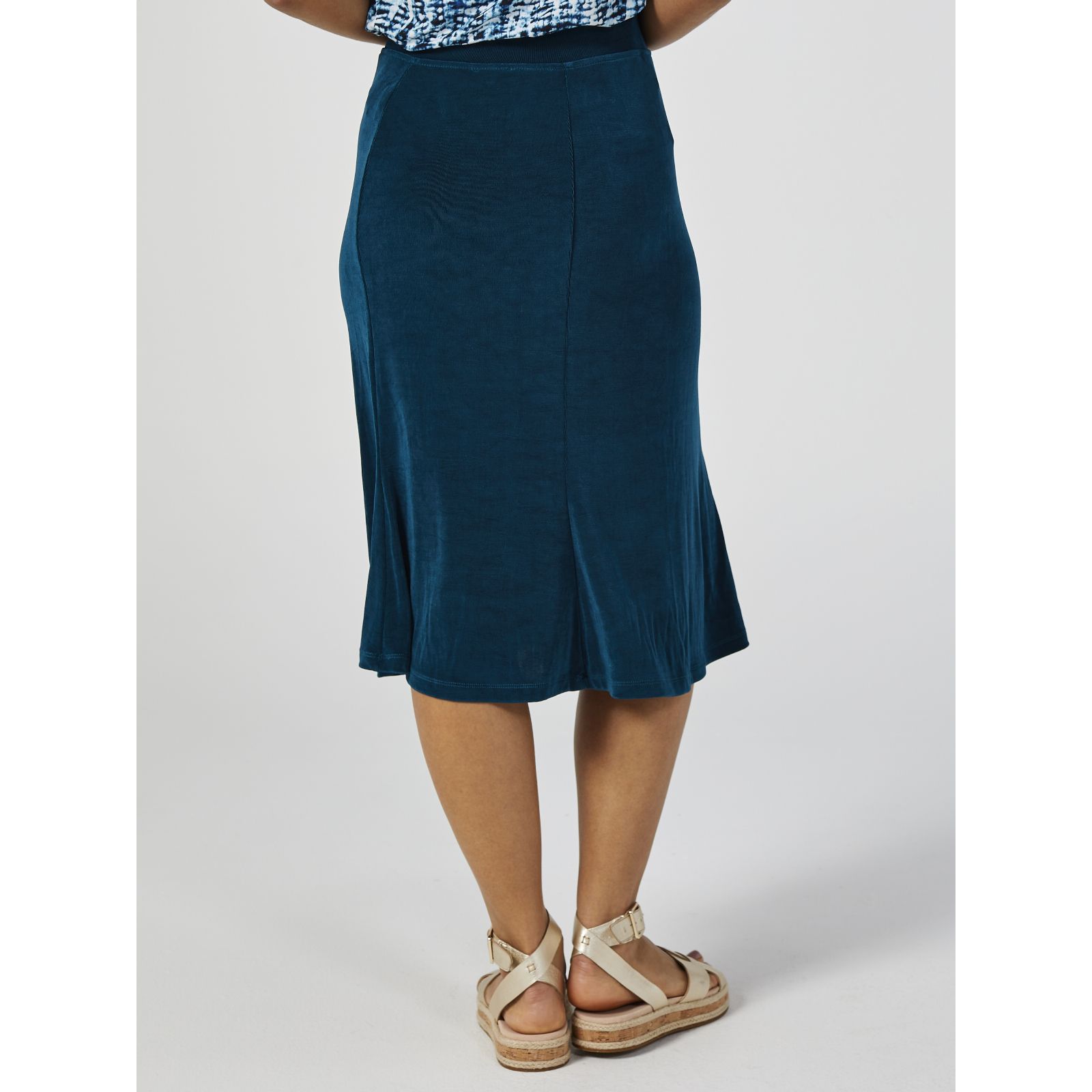 Kim & Co Slinky 4 Panel Skirt Page 1 QVC UK