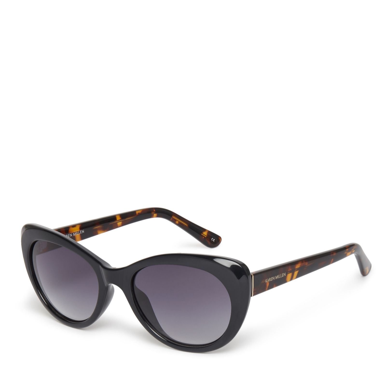 Karen Millen Cat Eye Sunglasses with Pouch QVC UK